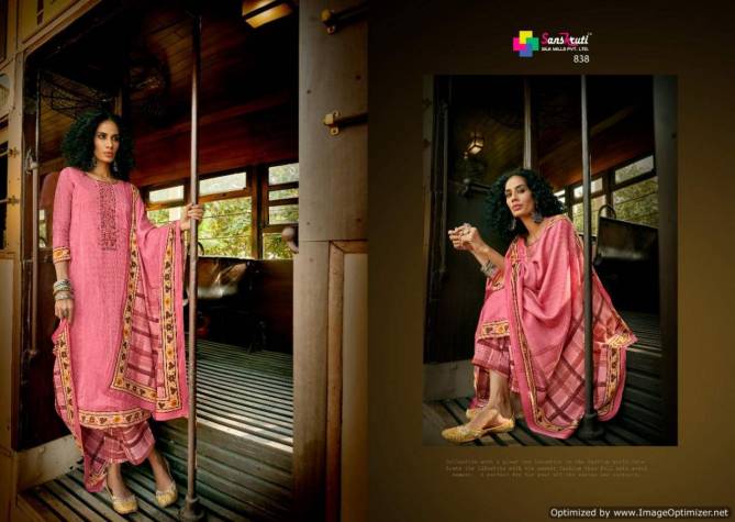 Sanskruti Alfaaz Pure Pashmina Digital Print Designer Dress Material Collection
